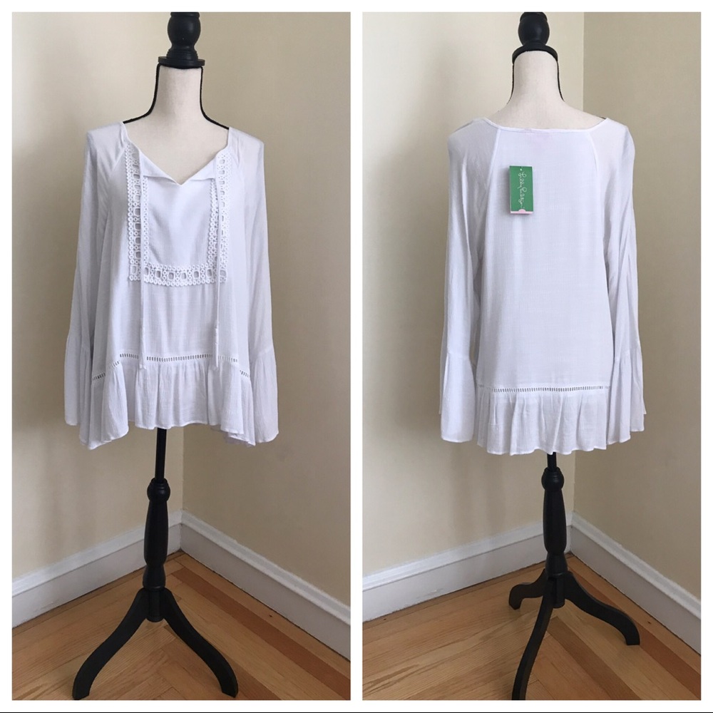 Lilly Pulitzer Resort White Amisa Top